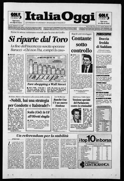 Italia oggi : quotidiano di economia finanza e politica